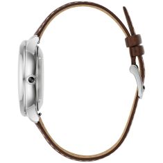 Bulova X Stetson Longhorn Dial Brown Leather Strap Automatic Watch 39mm - 96A334