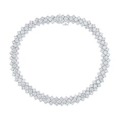 9 5/8ctw Round Lab Grown Diamond White Gold Bracelet