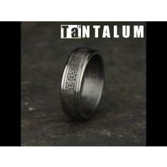 Tantalum Celtic Knot Comfort Fit Wedding Band 7mm
