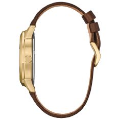 Citizen Eco-Drive Disney Donald Duck and Crew Brown Leather Strap Watch 40mm - AW0093-04W