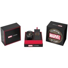 Citizen Eco-Drive Limited Edition Marvel Boxed Set Legends 85th Anniversary Black Stainless Steel Watch 43mm - AW2085-61W