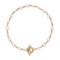 David Yurman Pearl Classics Toggle Chain Bracelet in 18K Yellow Gold, 4.5mm