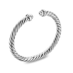 David Yurman Cable Flex Bracelet in Sterling Silver, 6mm
