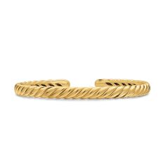 David Yurman Sculpted Cable Flex Bracelet in 18K Yellow Gold, 5mm 1