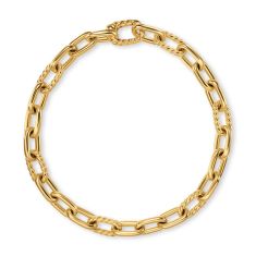 David Yurman DY Madison Chain Bracelet in 18K Yellow Gold, 6mm
