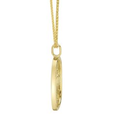 Shy Creation Diamond Accent 14k Yellow Gold Zodiac Cancer Crab Star Pendant Necklace