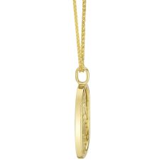 Shy Creation Diamond Accent 14k Yellow Gold Zodiac Capricorn Sea Goat Star Pendant Necklace