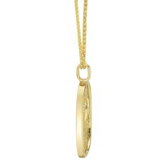 Shy Creation Diamond Accent 14k Yellow Gold Zodiac Pisces Fish Star Pendant Necklace
