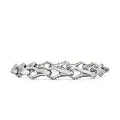 image of Men's David Yurman Faceted Link Bracelet in Sterling Silver with sku:B25834MSS