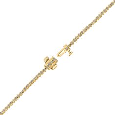 Desert Diamonds 1ctw 10k Yellow Gold Tennis Bracelet