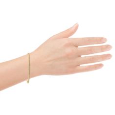 Desert Diamonds 1ctw 10k Yellow Gold Tennis Bracelet
