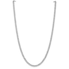 image of 14k White Gold 4.3mm Curb Chain Necklace with sku:BC104N