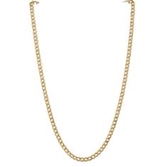 image of 14k Yellow Gold 5.25mm Curb Chain Necklace with sku:BC108N