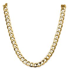 14k Yellow Gold 11.3mm Curb Chain Necklace