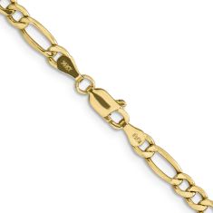 14k Yellow Gold 4.2mm Figaro Chain Necklace