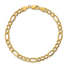 14k Yellow Gold 5.75mm Figaro Chain Bracelet
