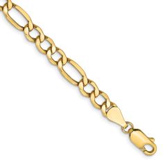 14k Yellow Gold 5.75mm Figaro Chain Bracelet