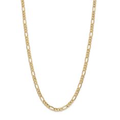 14k Yellow Gold 6.25mm Figaro Chain Necklace