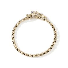 John Hardy Naga 1/2ctw Diamond 14k Yellow Gold Bracelet