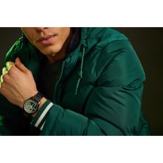 Citizen Eco-Drive Marvel Hulk Green Goliath Black Dial Black Stainless Steel Watch 42mm - BM7675-57W