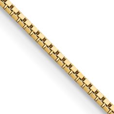 14k Yellow Gold 0.95mm Box Chain Necklace