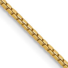 14k Yellow Gold 1.05mm Box Chain Necklace