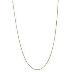 14k Yellow Gold 1.3mm Box Chain Necklace