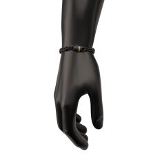 INOX Black Sapphire Black Ion-Plated Stainless Steel 6mm Miami Cuban Chain Bracelet