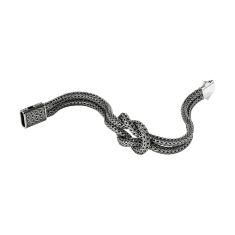 John Hardy Love Knot 10mm Darkened Silver Bracelet