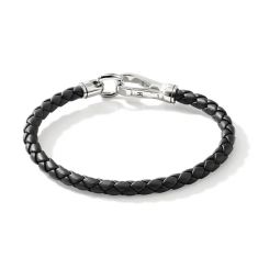 John Hardy Hook Clasp 5mm Leather Bracelet