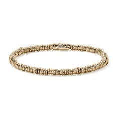 John Hardy Heishi 4mm 14k Yellow Gold Bracelet 1