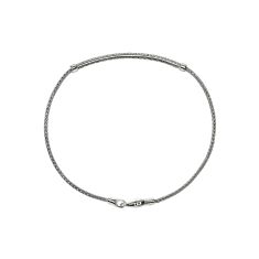 John Hardy Essential 1/4ctw Diamond Pave Sterling Silver Bracelet
