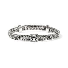 John Hardy Icon Link 1/3ctw Diamond 6mm Sterling Silver Bracelet