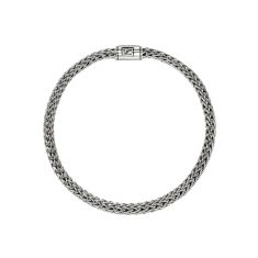 John Hardy Icon 1/6ctw Diamond 5mm Sterling Silver Bracelet