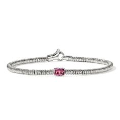 John Hardy Heishi Gem Rhodolite 2.5mm Sterling Silver Bracelet John Hardy Heishi Gem Rhodolite 2.5mm Sterling Silver Bracelet