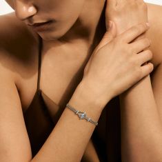 John Hardy Icon Swiss Blue Topaz Sterling Bracelet