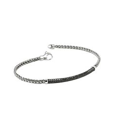 John Hardy Essentials Black Sapphire Sterling Silver Bracelet
