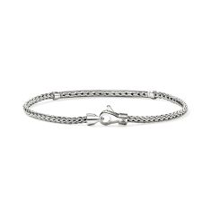 John Hardy Essential Blue Sapphire Pave Sterling Silver Bracelet