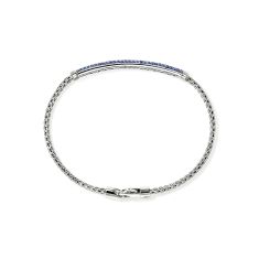 John Hardy Essential Blue Sapphire Pave Sterling Silver Bracelet