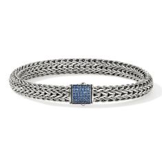 John Hardy Icon Blue Sapphire 7.5mm Sterling Silver Bracelet John Hardy Icon Blue Sapphire 7.5mm Sterling Silver Bracelet