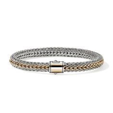 John Hardy Icon Reversible 6.5mm Two-Tone Sterling Silver and Gold-Plated Bracelet 1