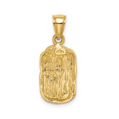 14k Yellow Gold Nugget Pendant