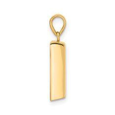 14k Yellow Gold Fine Gold Bar Pendant
