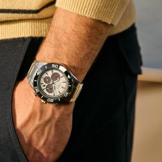 Citizen Eco-Drive Endeavor Chrono White Dial Stainless Steel Watch 43mm - CA4730-59A