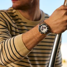 Citizen Eco-Drive Endeavor Chrono White Dial Stainless Steel Watch 43mm - CA4730-59A