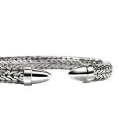 John Hardy Spear 50 Sterling Silver Flex Cuff Bracelet