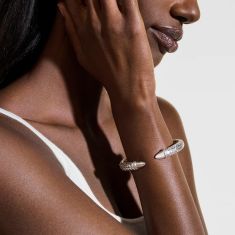 John Hardy Spear 50 1/4ctw 8.9mm Sterling Silver Flex Cuff Bracelet