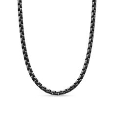 Men's David Yurman Box Chain Necklace with Stainless Steel and Sterling Silver, 5mm 1