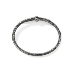 John Hardy Spear 5.5mm Dark Sterling Silver Flex Cuff Bracelet