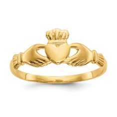 14k Yellow Gold Traditional Claddagh Ring 14k Yellow Gold Traditional Claddagh Ring
